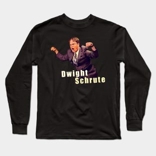 Dwight !!! Long Sleeve T-Shirt